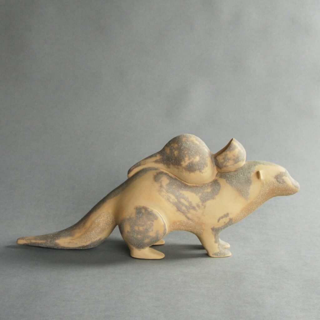 Les Habitants de La Forêt Loutre Sculpture Audrey Jezic